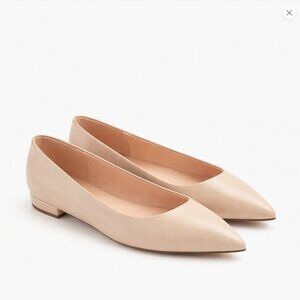 J.Crew Minimalist Capsule Scandinavian Marina Leather Pointer Toe Flats Size 9